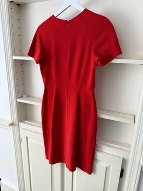 Saba Red Midi Sheath Dress
